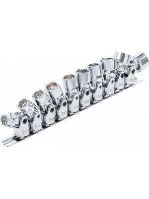 Kontaktligzdu komplekts universālajiem savienojumiem, sešstūra|10 mm (3/8")|10 - 19 mm|10 gab. (205)