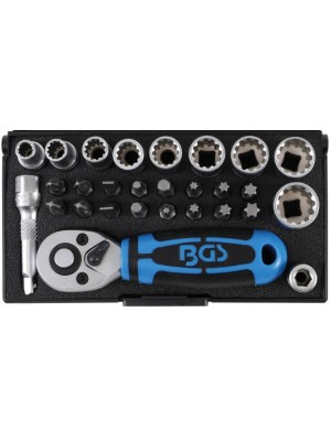 Kontaktligzdu komplekts|6,3 mm (1/4")|28 gab. (2143)