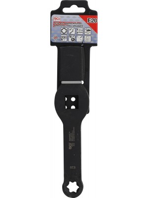 Gredzenveida uzgriežņu atslēga|E-veida (Torx)|divas spilgtas virsmas|E20 (35320)