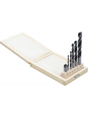 Koka kroņu un frēzēšanas urbju komplekts|4 - 12 mm|6 gab. (50401)