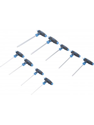 T veida roktura uzgriežņu atslēgu komplekts|T-Star (priekš Torx) T10 - T50|9 gab. (8485)