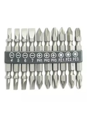 Skrūvgriežu uzgaļu komplekts, atgriezeniski uzgaļi DEDRA 18A07S13 SL4/5/6/7, PH1/2/3, PZ1/2/3, 65 mm (18A07S13) Skrūvgriežu uzgaļu komplekts, atgriezeniski uzgaļi DEDRA 18A07S13 SL4/5/6/7, PH1/2/3, PZ1/2/3, 65 mm (18A07S13)