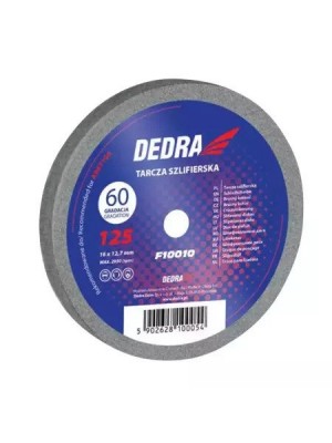 Slīpēšanas disks, akmens DEDRA F10010 125x16x12,7 mm, smiltis 60 (F10010) Slīpēšanas disks, akmens DEDRA F10010 125x16x12,7 mm, smiltis 60 (F10010)