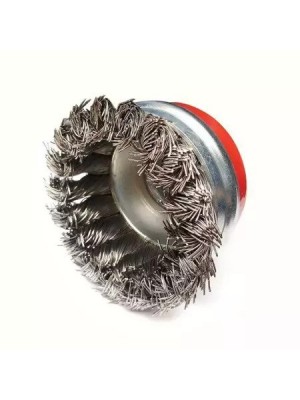 Tērauda stiepļu birstes, DEDRA F37-080, 80 mm, M14, vītā stieple (F37-080)