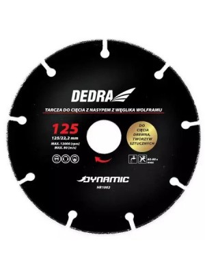 Ripzāģa asmens kokam, plastmasai, 125 mm/22,2 mm DEDRA HR1002 (HR1002) 