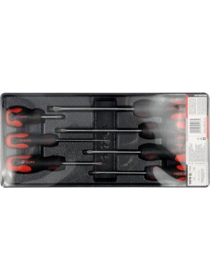 Instrumentu komplekts ratiņiem - krustenisko skrūvgriežu komplekts 7gab. YT-5536