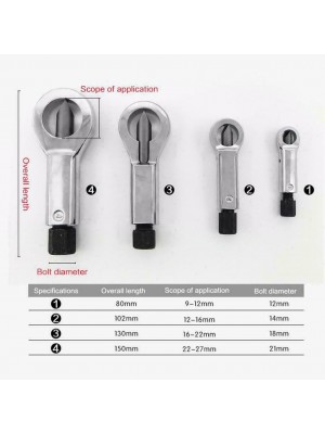 Bojātu uzgriežņu  remonta komplekts | 4 priekšmeti | 9-27 mm. (SK0997)