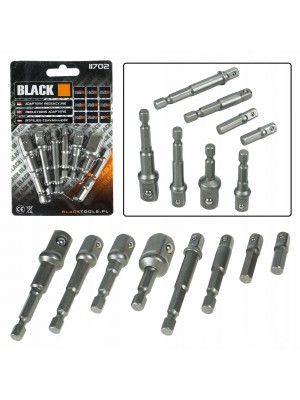 SKRŪVGRIEŽU ADAPTERU KOMPLEKTS 1/4 3/8 1/2 