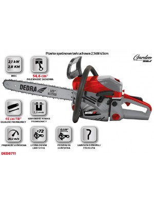 Benzīna ķēdes zāģis DEDRA (DED8712)