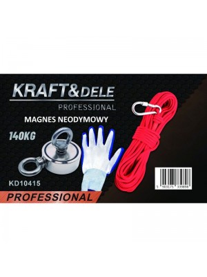 Meklēšanas magnēts divpusējs, jaudas sc. 140 kg (KD10415)