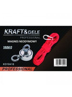 Meklēšanas magnēts divpusējs, jaudas sc. 180 kg (KD10418)