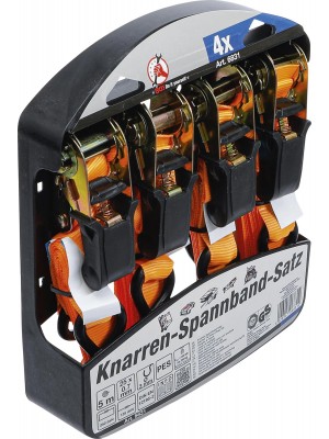 Siksnu komplekts | ar āķiem | 5 x 25 mm | 4 lietas. (6831)