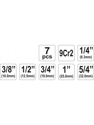 Vītņu griežu komplekts| 6 gab. (YT-2900) 