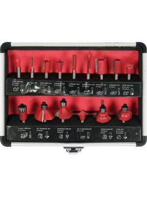 Koka frēžu komplekts|6mm 15 gabali (YT-68007)