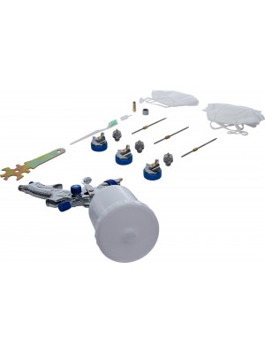 Gaisa smidzināšanas pistole ar 3 sprauslām 1,2 - 1,7 - 2,0 mm (70048)