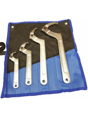 4-daļīgs regulējamo āķu atslēgu komplekts (ar kvadrātveida galvu) (H6819)