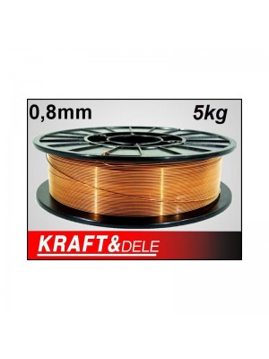 Metināšanas stieple 0,8 mm 5 kg vara pārklājumu (KD1151)