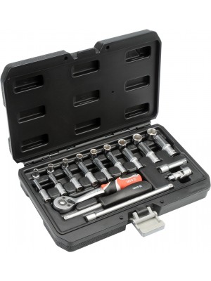 Muciņu komplekts|6,3 mm (1/4") piedziņas|23 gab. (YT-14451)