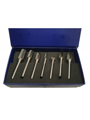Volframa karbīda frēžu komplekts|6 mm|7 gab. (SK8697)