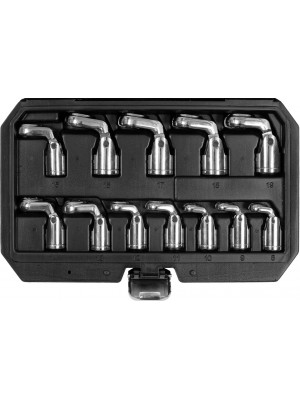 3/8" ROTĒJOŠO ATSLĒGU KOMPLEKTS AR 12 ELEMENTIEM (YT-38550)