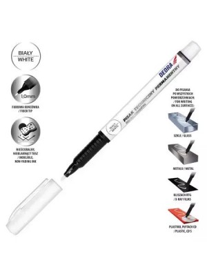 Tintes pildspalva, DEDRA, balts, pastāvīgais tehniskais marķieris, 1mm, 1 gab(M89Z21) Tintes pildspalva, DEDRA, balts, pastāvīgais tehniskais marķieris, 1mm, 1 gab(M89Z21)