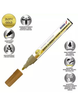 DEDRA kapa atjaunošanas marķieris zelta krāsā, 1 gab(M89Z71) DEDRA kapa atjaunošanas marķieris zelta krāsā, 1 gab(M89Z71)