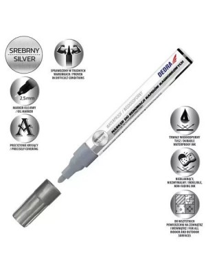 DEDRA kapa atjaunošanas marķieris sudraba krāsā, 1 gab(M89Z72) DEDRA kapa atjaunošanas marķieris sudraba krāsā, 1 gab(M89Z72)