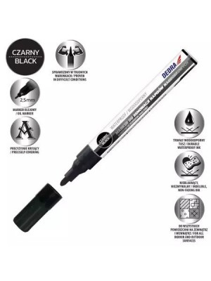 Tehniskais marķieris ar pagarinātu galu, melns, 1 gabals(M89Z73) Tehniskais marķieris ar pagarinātu galu, melns, 1 gabals(M89Z73)