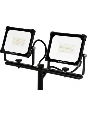 LED prožektors|uz statīvaSMD LED 2 x30W 5400 LM (YT-81817)