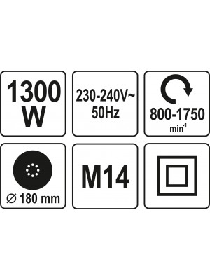 Universālā slīpmašīna 1300W ¦ M14 (YT-82341)