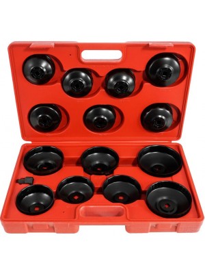 Eļļas filtra uzgriežņu atslēgu komplekts 15 gab. Verke (V86210)