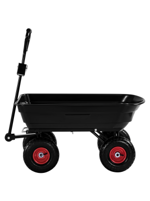 Dārza transportēšanas ratiņi 75L 300KG (KD3127)