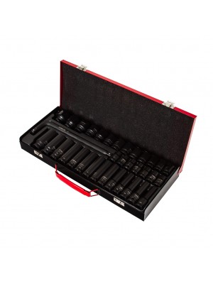 Triecien galviņu komplekts  1/2" | 6-kanšu | 8-32MM | 35 gab (M58194)