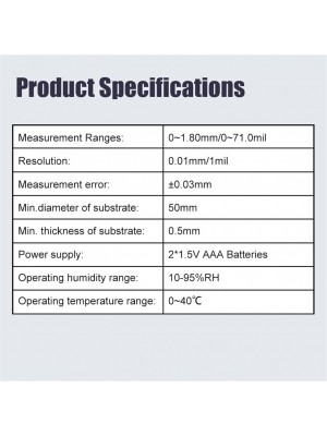 Krāsas biezuma mērītājs 0-2mm (MHR10704)