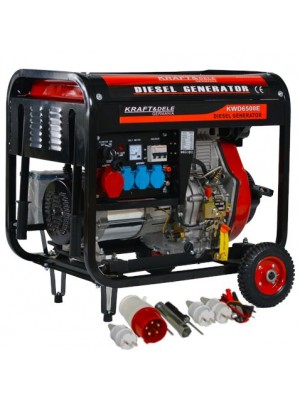 Dīzeļa ģenerators 6500W 12/230/380V (KD120)