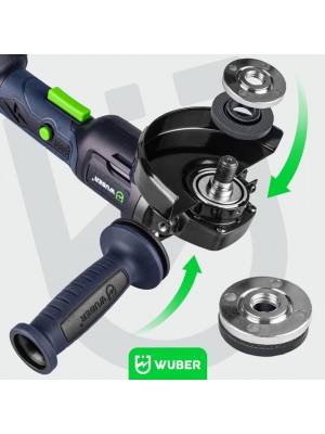 Akumulatora leņķa slīpmašīna ar ātrumu regulāciju (W04501)