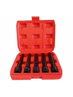 5 lgalviņu komplekts 1/2" īpaši garas galviņas 128 mm (SK1205)