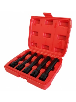 5 lgalviņu komplekts 1/2" īpaši garas galviņas 128 mm (SK1205)