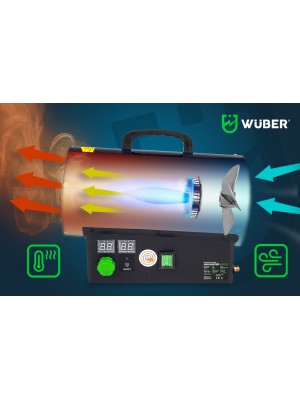 Gāzes sildītājs 25kW ar LCD ekrānu (W15012)