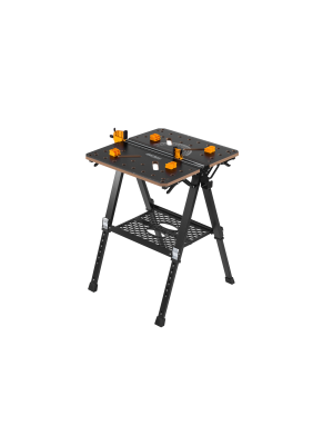 Saliekams darbagalds un spīļu galds, celtspēja 454 kg, 70x65x92 cm, MDF (KD11871)