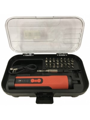 Bezvada USB skrūvgriezis ar 24 uzgaļiem un uzgaļu turētāju (CES26) Bezvada USB skrūvgriezis ar 24 uzgaļiem un uzgaļu turētāju (CES26)