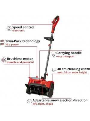 Akumulatora sniega frēze EINHELL (bez oglīšu motors) GE-ST 36/40 Li E-SOLO (3417011)