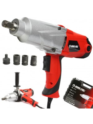 Elektriskā trieicienatslēga ar galviņām 3/4, 800Nm (M80491)