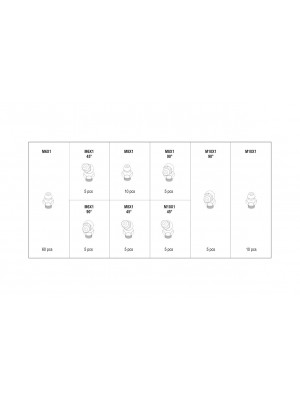 Eļļošanas nipeļu komplekts 110 gab. (YT-06888)