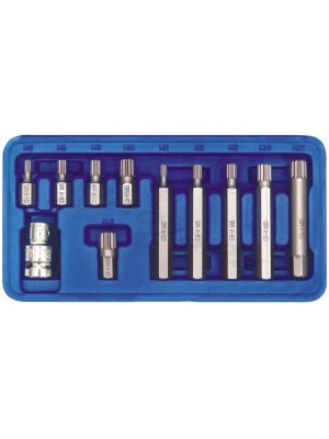 Speciālo SPLINE uzgaļu komplekts plastmasas kastē - 11 gab (66770)