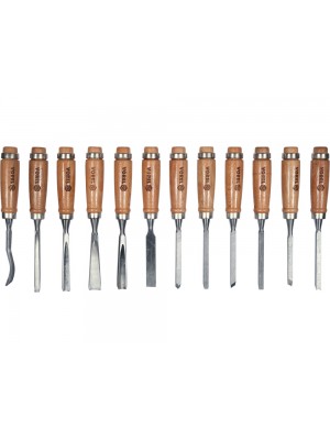 Koka kalti komplektā | 12 gab. (25570)