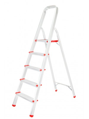 Alumīnija trepes 5 pakāpieni (M85602)