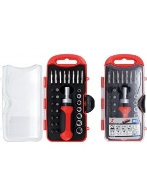 Uzgaļu/Galviņu Komplekts | Ar Sprūdrata Rokturi, Divpusējs | 30 Gab. (20130)