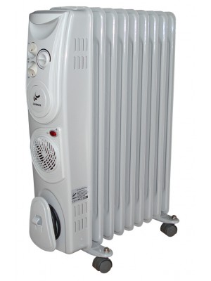 Eļļas radiators 9 sekcijas ar ventilatoru (33006)