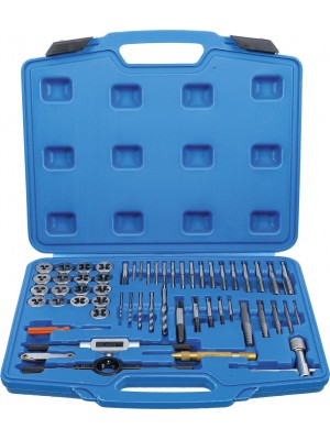 Vītņurbju Un Vītņgriežu Komplekts, M3 - M12 | 56 Gab. (70104)